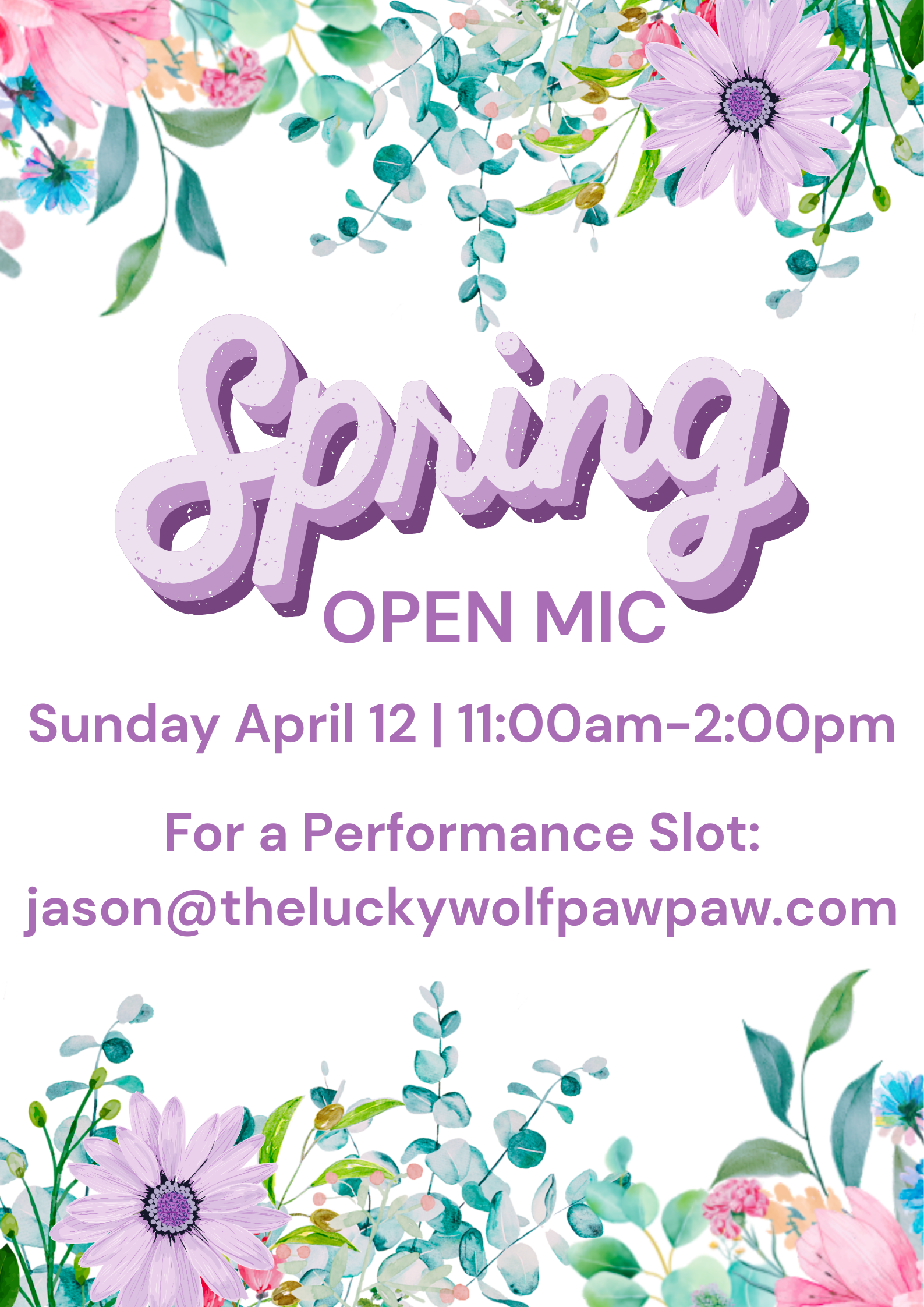Spring Open Mic